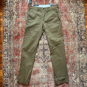 NWT Polo Ralph Lauren Straight Fit Chino Olive Green 30x32